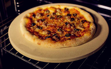 سنگ پیتزای مقاوم در برابر درجه بالا به راحتی مقاومت در برابر درجه حرارت بالا تمیز