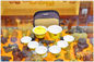 خلوص بنفش Yixing قوری با 6 فنجان خانگی شخصی استفاده از رنگ زرد