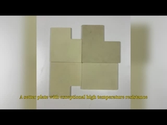 مقاومت به فرسایش صفحه سرامیکی آکسید زیرکونیوم زرد قابل ماشینکاری سفارشی